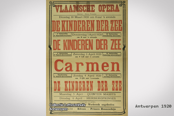 Affiche 1920 Antwerpen