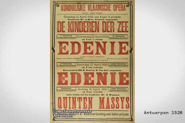 Poster 1920 Antwerpen