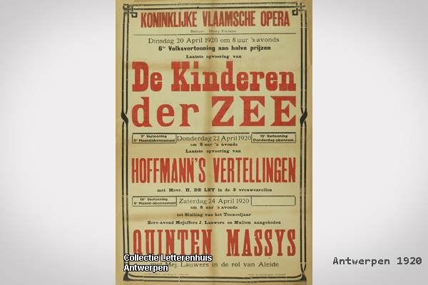 Poster 1920 Antwerpen