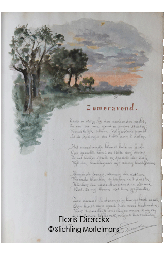 1893 Huldenboek aan Lodewijk Mortelmans