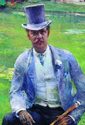 Portret Octave Maus by Théo Rysselberghe 1885