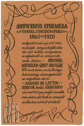 Antwerpse Ephemera 1860-1920